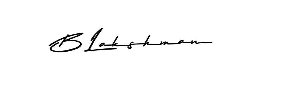 Also we have B Lakshman name is the best signature style. Create professional handwritten signature collection using Asem Kandis PERSONAL USE autograph style. B Lakshman signature style 9 images and pictures png