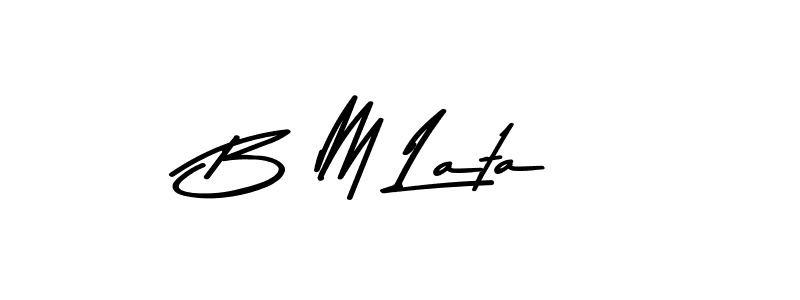 Similarly Asem Kandis PERSONAL USE is the best handwritten signature design. Signature creator online .You can use it as an online autograph creator for name B M Lata. B M Lata signature style 9 images and pictures png