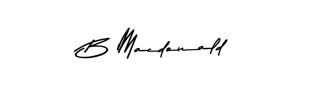 How to make B Macdonald signature? Asem Kandis PERSONAL USE is a professional autograph style. Create handwritten signature for B Macdonald name. B Macdonald signature style 9 images and pictures png