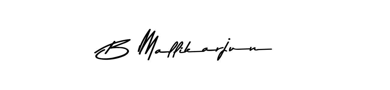 Make a beautiful signature design for name B Mallikarjun. With this signature (Asem Kandis PERSONAL USE) style, you can create a handwritten signature for free. B Mallikarjun signature style 9 images and pictures png