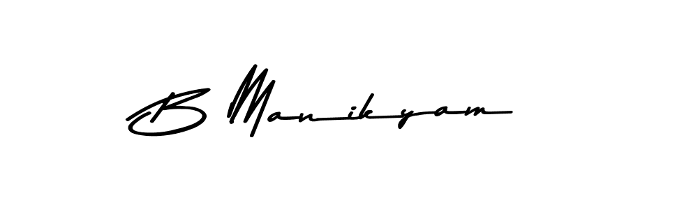 Design your own signature with our free online signature maker. With this signature software, you can create a handwritten (Asem Kandis PERSONAL USE) signature for name B Manikyam. B Manikyam signature style 9 images and pictures png