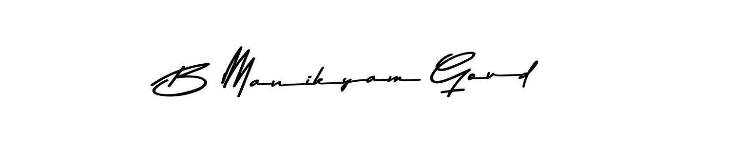 Design your own signature with our free online signature maker. With this signature software, you can create a handwritten (Asem Kandis PERSONAL USE) signature for name B Manikyam Goud. B Manikyam Goud signature style 9 images and pictures png