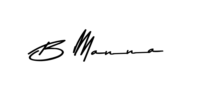 B Manna stylish signature style. Best Handwritten Sign (Asem Kandis PERSONAL USE) for my name. Handwritten Signature Collection Ideas for my name B Manna. B Manna signature style 9 images and pictures png