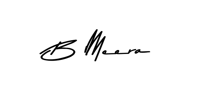 B Meera stylish signature style. Best Handwritten Sign (Asem Kandis PERSONAL USE) for my name. Handwritten Signature Collection Ideas for my name B Meera. B Meera signature style 9 images and pictures png