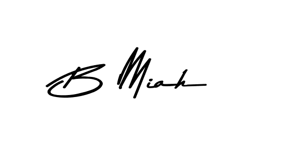 Design your own signature with our free online signature maker. With this signature software, you can create a handwritten (Asem Kandis PERSONAL USE) signature for name B Miah. B Miah signature style 9 images and pictures png