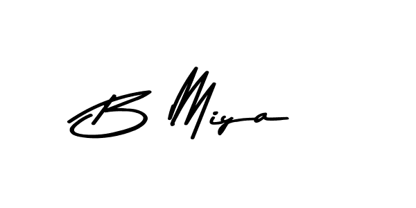 The best way (Asem Kandis PERSONAL USE) to make a short signature is to pick only two or three words in your name. The name B Miya include a total of six letters. For converting this name. B Miya signature style 9 images and pictures png