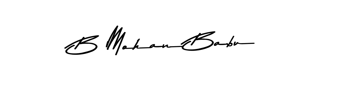 You should practise on your own different ways (Asem Kandis PERSONAL USE) to write your name (B Mohan Babu) in signature. don't let someone else do it for you. B Mohan Babu signature style 9 images and pictures png