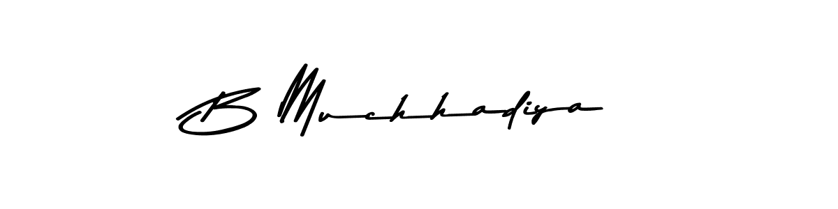 Here are the top 10 professional signature styles for the name B Muchhadiya. These are the best autograph styles you can use for your name. B Muchhadiya signature style 9 images and pictures png