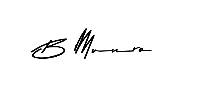 Also we have B Munro name is the best signature style. Create professional handwritten signature collection using Asem Kandis PERSONAL USE autograph style. B Munro signature style 9 images and pictures png