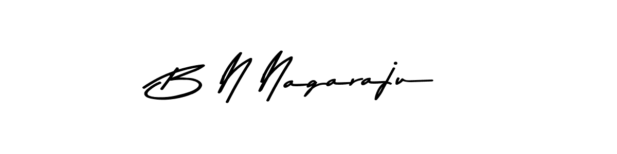 Make a beautiful signature design for name B N Nagaraju. With this signature (Asem Kandis PERSONAL USE) style, you can create a handwritten signature for free. B N Nagaraju signature style 9 images and pictures png