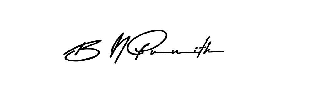 How to make B N Punith signature? Asem Kandis PERSONAL USE is a professional autograph style. Create handwritten signature for B N Punith name. B N Punith signature style 9 images and pictures png