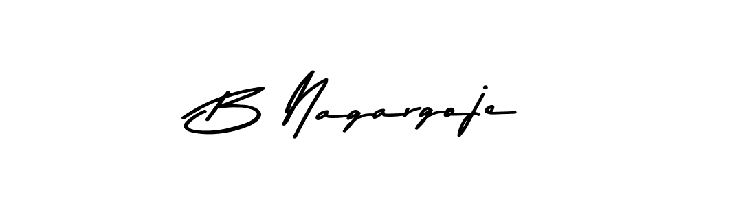 B Nagargoje stylish signature style. Best Handwritten Sign (Asem Kandis PERSONAL USE) for my name. Handwritten Signature Collection Ideas for my name B Nagargoje. B Nagargoje signature style 9 images and pictures png