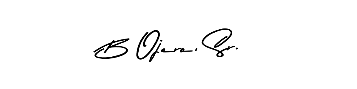 Also You can easily find your signature by using the search form. We will create B Ojero, Sr. name handwritten signature images for you free of cost using Asem Kandis PERSONAL USE sign style. B Ojero, Sr. signature style 9 images and pictures png