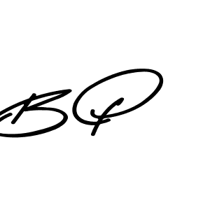 Create a beautiful signature design for name B P. With this signature (Asem Kandis PERSONAL USE) fonts, you can make a handwritten signature for free. B P signature style 9 images and pictures png
