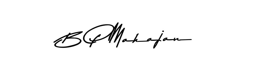 How to make B P Mahajan name signature. Use Asem Kandis PERSONAL USE style for creating short signs online. This is the latest handwritten sign. B P Mahajan signature style 9 images and pictures png