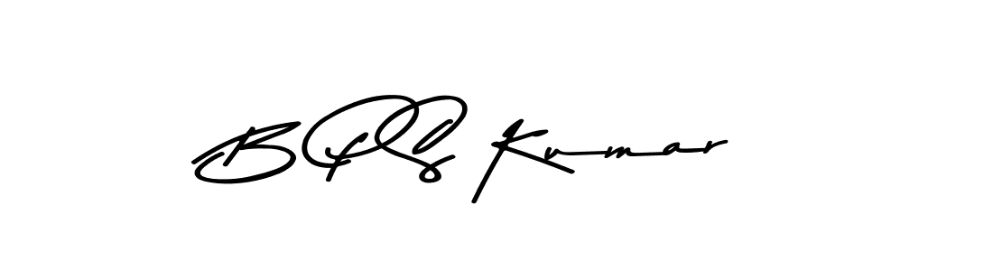 Asem Kandis PERSONAL USE is a professional signature style that is perfect for those who want to add a touch of class to their signature. It is also a great choice for those who want to make their signature more unique. Get B P S Kumar name to fancy signature for free. B P S Kumar signature style 9 images and pictures png