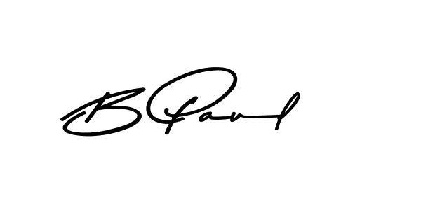 Make a beautiful signature design for name B Paul. With this signature (Asem Kandis PERSONAL USE) style, you can create a handwritten signature for free. B Paul signature style 9 images and pictures png