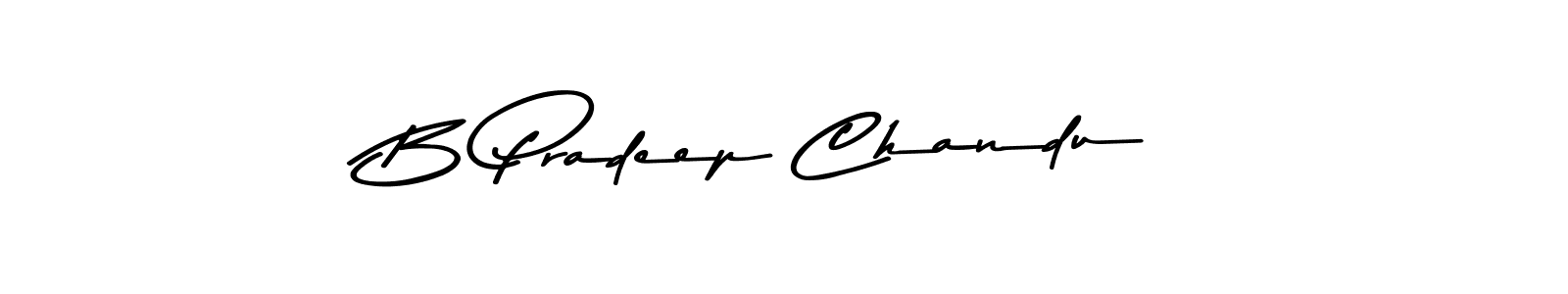 How to make B Pradeep Chandu signature? Asem Kandis PERSONAL USE is a professional autograph style. Create handwritten signature for B Pradeep Chandu name. B Pradeep Chandu signature style 9 images and pictures png