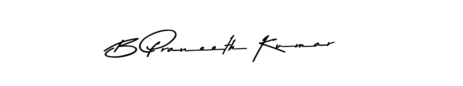 Similarly Asem Kandis PERSONAL USE is the best handwritten signature design. Signature creator online .You can use it as an online autograph creator for name B Praneeth Kumar. B Praneeth Kumar signature style 9 images and pictures png