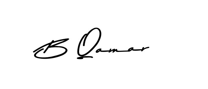 Design your own signature with our free online signature maker. With this signature software, you can create a handwritten (Asem Kandis PERSONAL USE) signature for name B Qamar. B Qamar signature style 9 images and pictures png