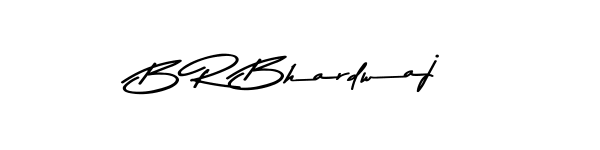 Make a beautiful signature design for name B R Bhardwaj. With this signature (Asem Kandis PERSONAL USE) style, you can create a handwritten signature for free. B R Bhardwaj signature style 9 images and pictures png