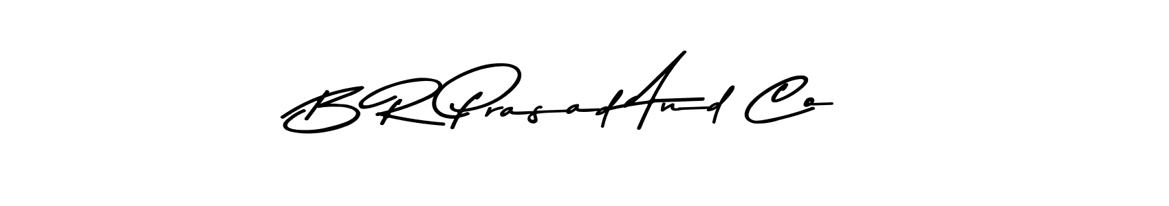 How to make B R Prasad And Co name signature. Use Asem Kandis PERSONAL USE style for creating short signs online. This is the latest handwritten sign. B R Prasad And Co signature style 9 images and pictures png