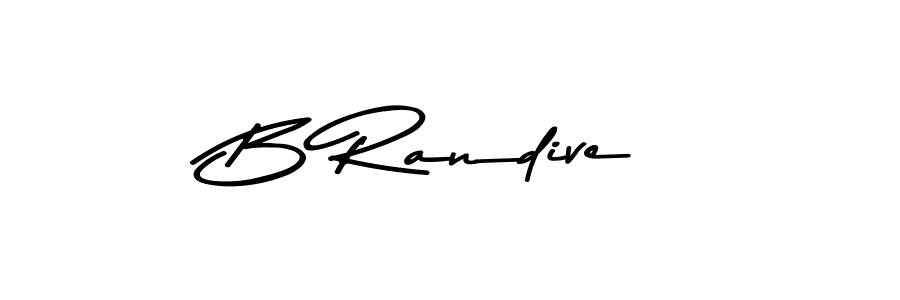 Similarly Asem Kandis PERSONAL USE is the best handwritten signature design. Signature creator online .You can use it as an online autograph creator for name B Randive. B Randive signature style 9 images and pictures png