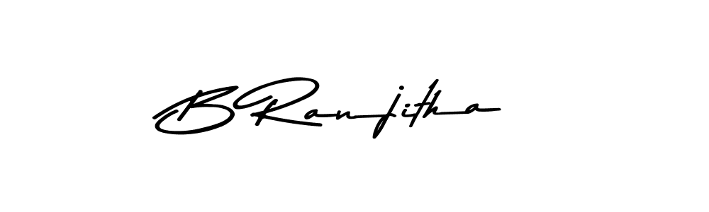 How to make B Ranjitha signature? Asem Kandis PERSONAL USE is a professional autograph style. Create handwritten signature for B Ranjitha name. B Ranjitha signature style 9 images and pictures png