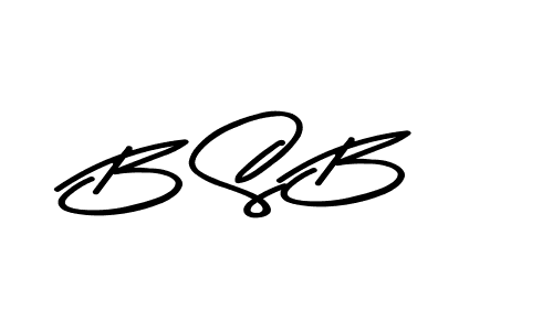 Make a beautiful signature design for name B S B. With this signature (Asem Kandis PERSONAL USE) style, you can create a handwritten signature for free. B S B signature style 9 images and pictures png
