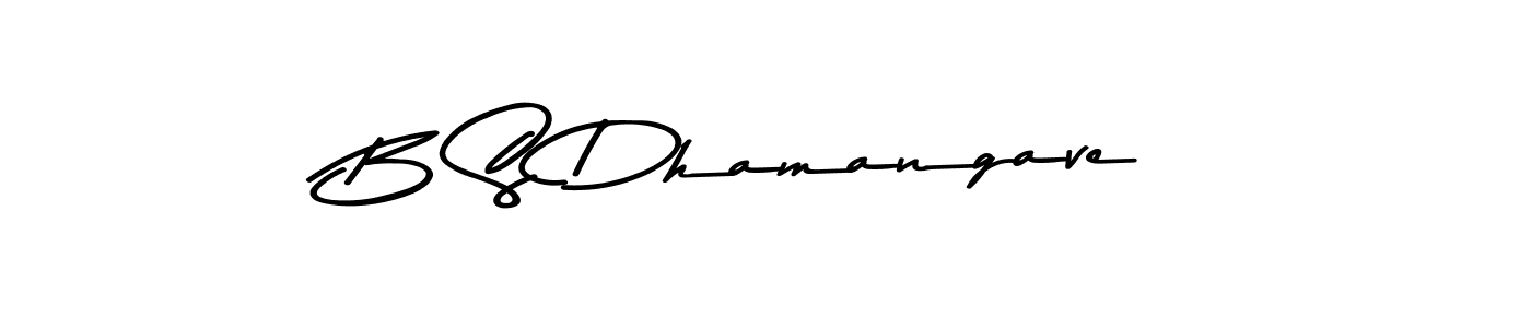 Here are the top 10 professional signature styles for the name B S Dhamangave. These are the best autograph styles you can use for your name. B S Dhamangave signature style 9 images and pictures png