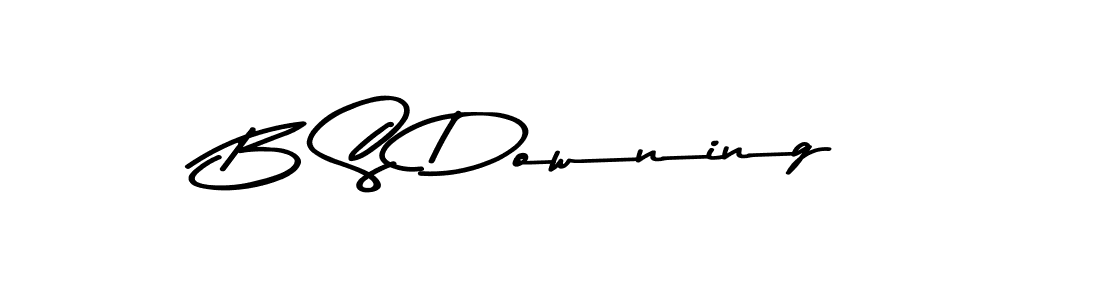 Asem Kandis PERSONAL USE is a professional signature style that is perfect for those who want to add a touch of class to their signature. It is also a great choice for those who want to make their signature more unique. Get B S Downing name to fancy signature for free. B S Downing signature style 9 images and pictures png