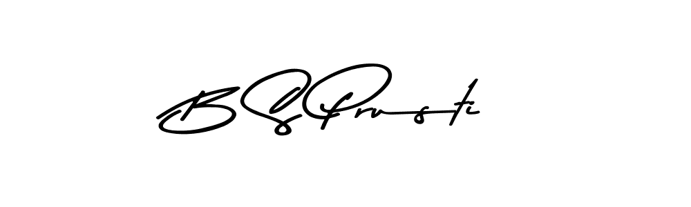 Also we have B S Prusti name is the best signature style. Create professional handwritten signature collection using Asem Kandis PERSONAL USE autograph style. B S Prusti signature style 9 images and pictures png
