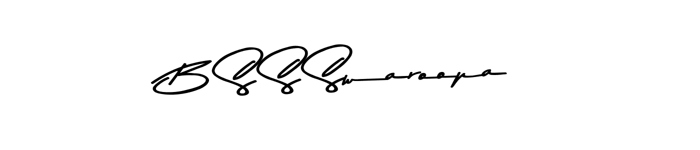Also You can easily find your signature by using the search form. We will create B S S Swaroopa name handwritten signature images for you free of cost using Asem Kandis PERSONAL USE sign style. B S S Swaroopa signature style 9 images and pictures png