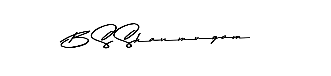 if you are searching for the best signature style for your name B S Shanmugam. so please give up your signature search. here we have designed multiple signature styles  using Asem Kandis PERSONAL USE. B S Shanmugam signature style 9 images and pictures png