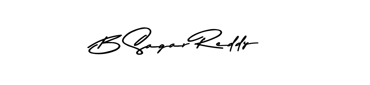 The best way (Asem Kandis PERSONAL USE) to make a short signature is to pick only two or three words in your name. The name B Sagar Reddy include a total of six letters. For converting this name. B Sagar Reddy signature style 9 images and pictures png