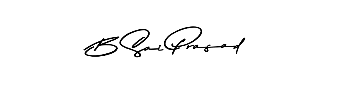 Make a beautiful signature design for name B Sai Prasad. With this signature (Asem Kandis PERSONAL USE) style, you can create a handwritten signature for free. B Sai Prasad signature style 9 images and pictures png