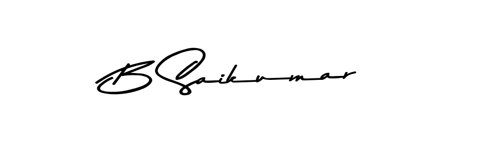 Asem Kandis PERSONAL USE is a professional signature style that is perfect for those who want to add a touch of class to their signature. It is also a great choice for those who want to make their signature more unique. Get B Saikumar name to fancy signature for free. B Saikumar signature style 9 images and pictures png