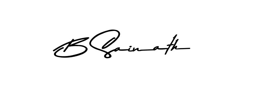 Asem Kandis PERSONAL USE is a professional signature style that is perfect for those who want to add a touch of class to their signature. It is also a great choice for those who want to make their signature more unique. Get B Sainath name to fancy signature for free. B Sainath signature style 9 images and pictures png