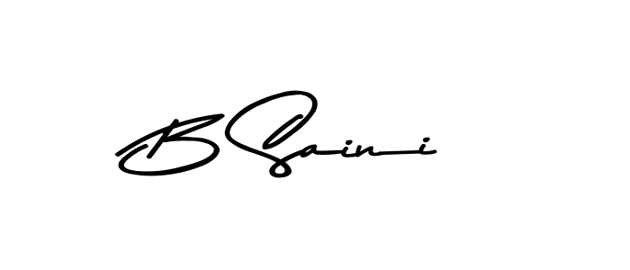 Design your own signature with our free online signature maker. With this signature software, you can create a handwritten (Asem Kandis PERSONAL USE) signature for name B Saini. B Saini signature style 9 images and pictures png