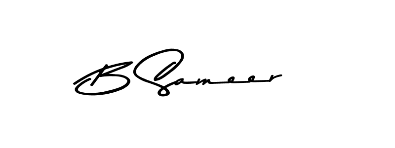 Design your own signature with our free online signature maker. With this signature software, you can create a handwritten (Asem Kandis PERSONAL USE) signature for name B Sameer. B Sameer signature style 9 images and pictures png