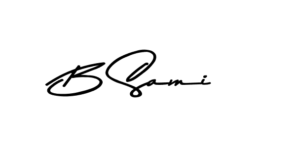 Also You can easily find your signature by using the search form. We will create B Sami name handwritten signature images for you free of cost using Asem Kandis PERSONAL USE sign style. B Sami signature style 9 images and pictures png