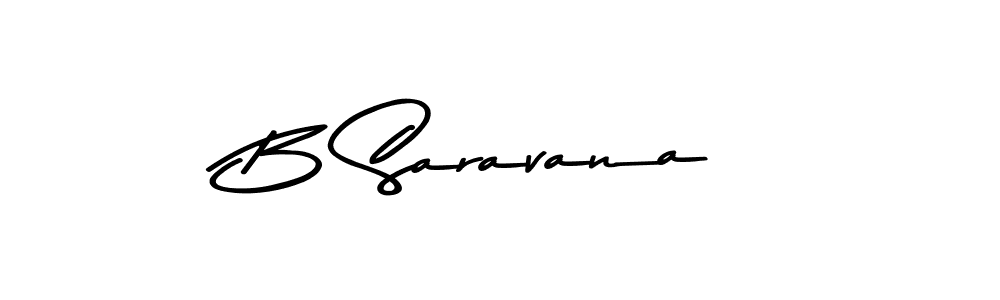 The best way (Asem Kandis PERSONAL USE) to make a short signature is to pick only two or three words in your name. The name B Saravana include a total of six letters. For converting this name. B Saravana signature style 9 images and pictures png