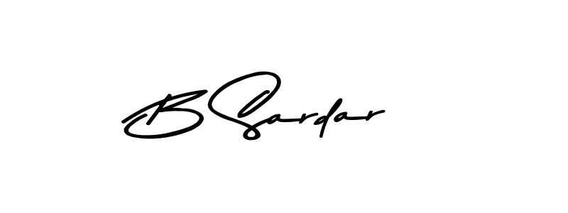 Make a beautiful signature design for name B Sardar. With this signature (Asem Kandis PERSONAL USE) style, you can create a handwritten signature for free. B Sardar signature style 9 images and pictures png