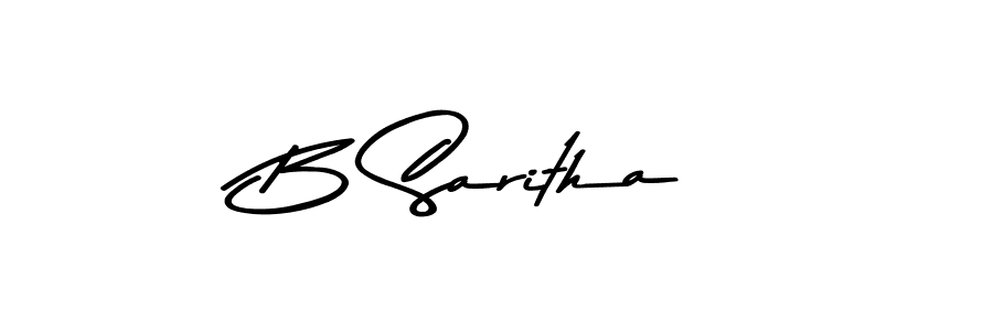 How to make B Saritha signature? Asem Kandis PERSONAL USE is a professional autograph style. Create handwritten signature for B Saritha name. B Saritha signature style 9 images and pictures png