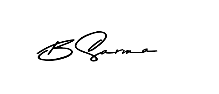 Make a beautiful signature design for name B Sarma. With this signature (Asem Kandis PERSONAL USE) style, you can create a handwritten signature for free. B Sarma signature style 9 images and pictures png
