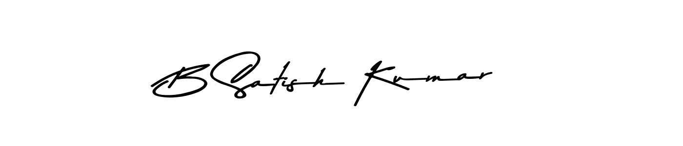 Once you've used our free online signature maker to create your best signature Asem Kandis PERSONAL USE style, it's time to enjoy all of the benefits that B Satish Kumar name signing documents. B Satish Kumar signature style 9 images and pictures png