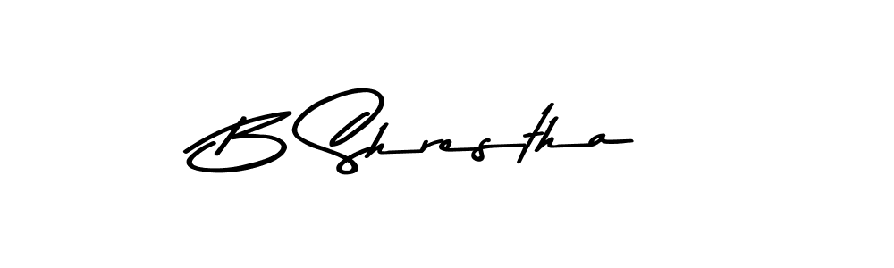 Make a beautiful signature design for name B Shrestha. Use this online signature maker to create a handwritten signature for free. B Shrestha signature style 9 images and pictures png