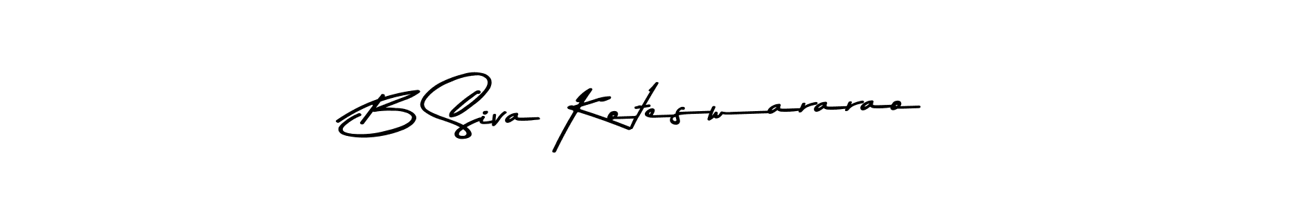 You can use this online signature creator to create a handwritten signature for the name B Siva Koteswararao. This is the best online autograph maker. B Siva Koteswararao signature style 9 images and pictures png