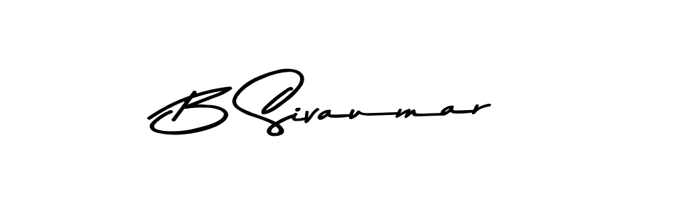 B Sivaumar stylish signature style. Best Handwritten Sign (Asem Kandis PERSONAL USE) for my name. Handwritten Signature Collection Ideas for my name B Sivaumar. B Sivaumar signature style 9 images and pictures png