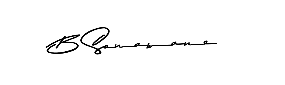 B Sonawane stylish signature style. Best Handwritten Sign (Asem Kandis PERSONAL USE) for my name. Handwritten Signature Collection Ideas for my name B Sonawane. B Sonawane signature style 9 images and pictures png